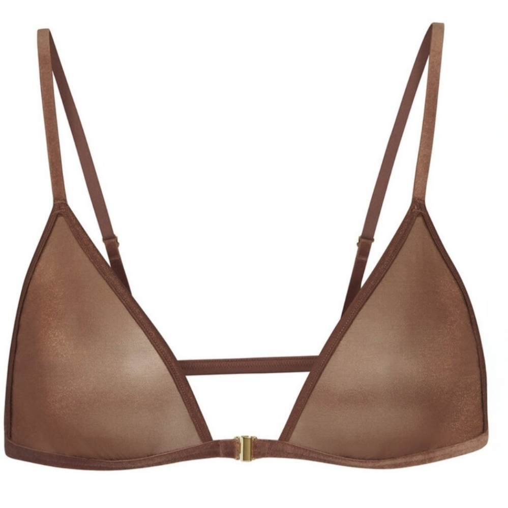 SKIMS GLISSENETTE TRIANGLE BRALETTE. COLOR: JASPER, NWT, Size: 2X